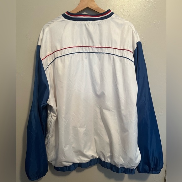 Vintage Chicago Cubs G-III Men's White Windbreaker Pullover Side Zip Jacket XL - Picture 11 of 15